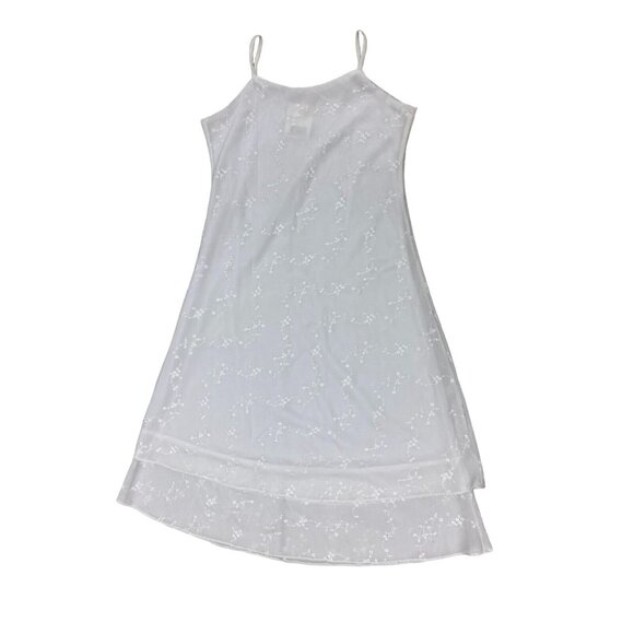Dior White Eyelet Slip Dress Size L Spaghetti Strap NWT - Picture 1 of 6